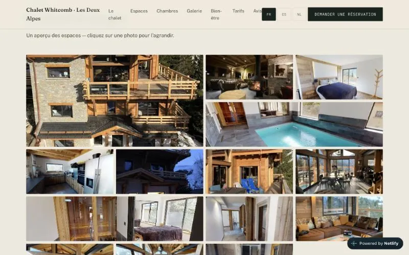 Galerie photo du chalet en mosaïque